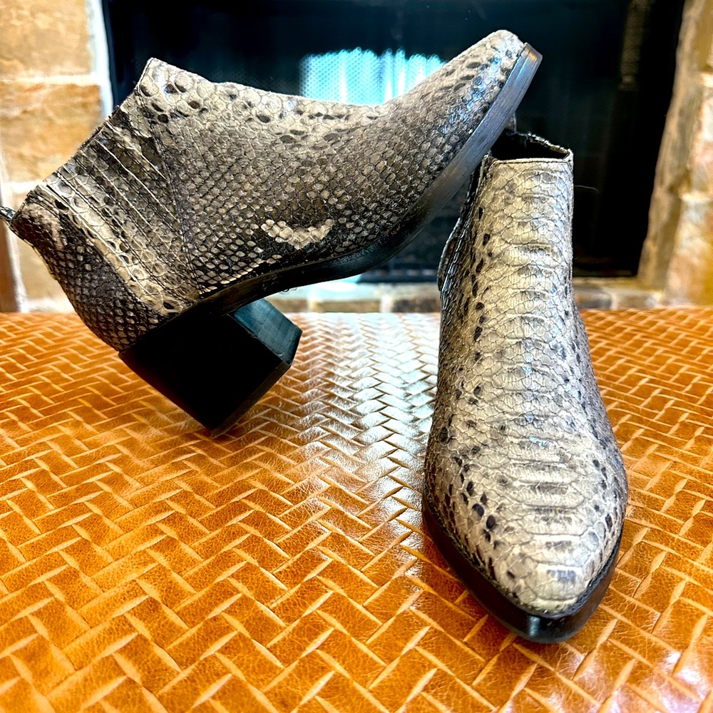 Jeffery Campbell Python Booties